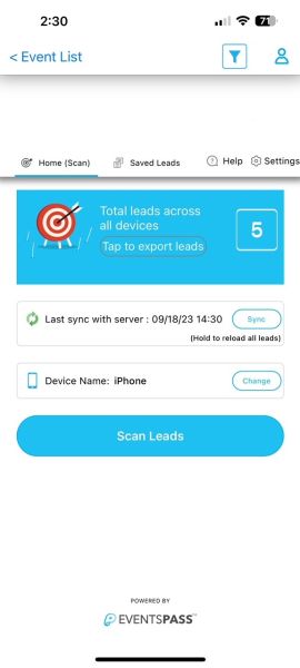 LeadGen Dashboard iPhone